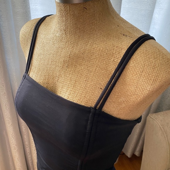 BLACK RUCHED DRESS - Picture 3 of 5